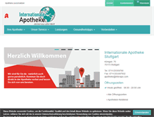 Tablet Screenshot of internationale-apotheke-stuttgart.de